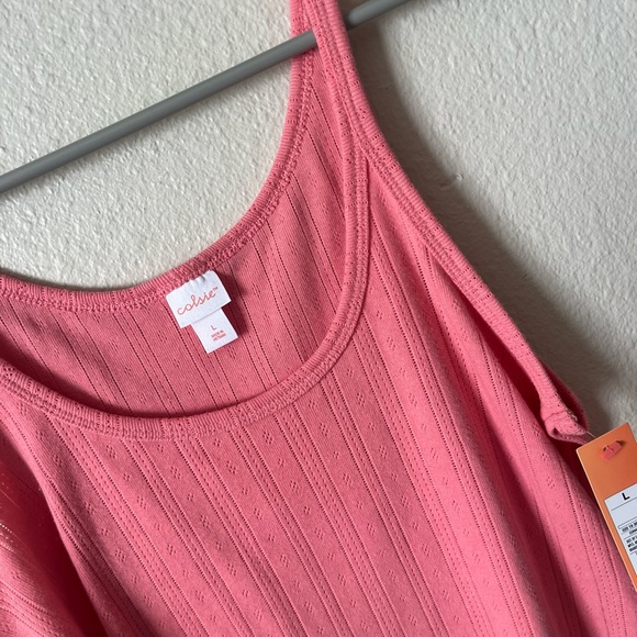 Pink Crop Tank Top - Picture 3 of 5